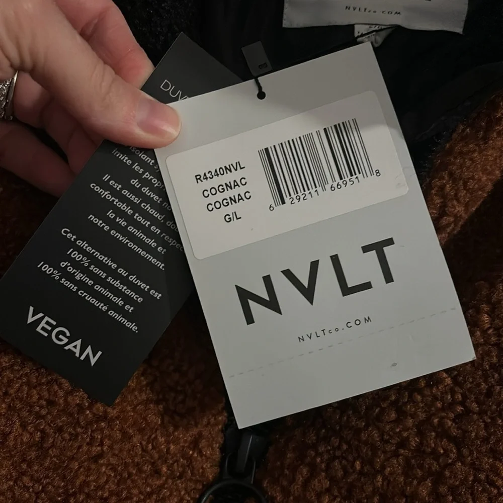 NVLT Cognac Brown Teddy Jacket